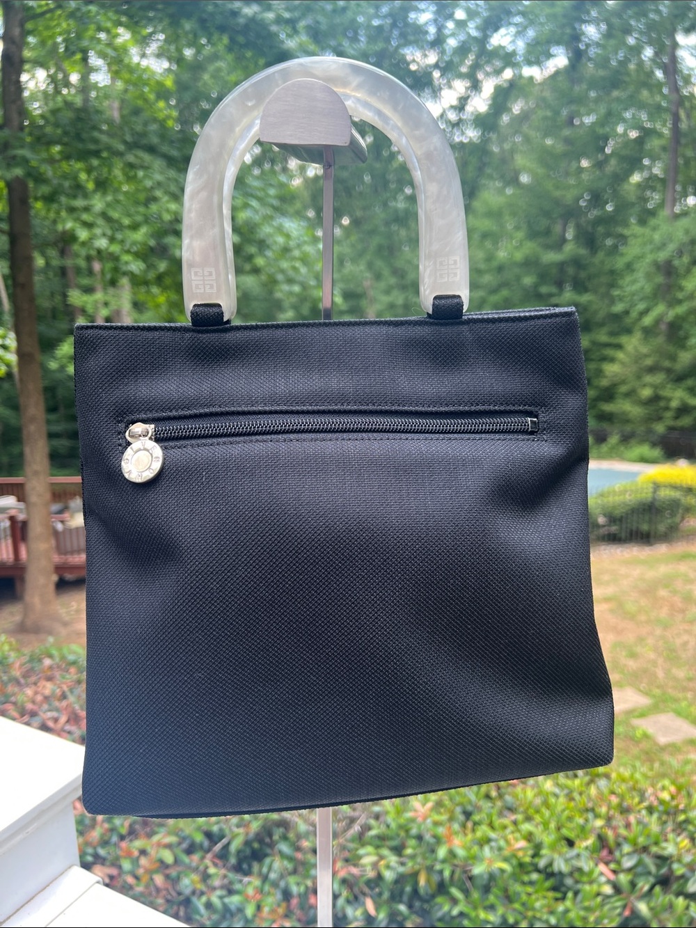 Givenchy Authentic Black Tote with Lucite Handles